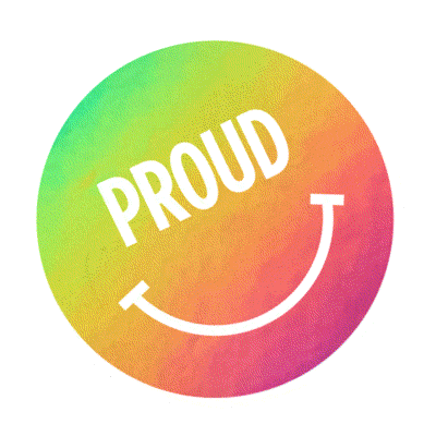 Proud Pride Sticker by Allies of Skin