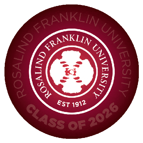 Rfu Sticker by Rosalind Franklin University of Medicine and Science