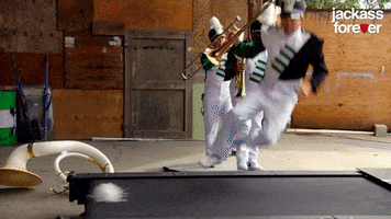 Marching Band Fall GIF by Jackass Forever