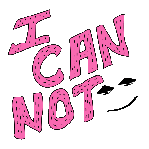 I Can Not No Sticker by md93.x