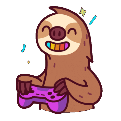 Happy Video Game Sticker by Sloooths
