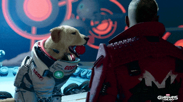 Guardians Of The Galaxy Dog GIF by Eidos-Montréal