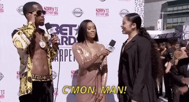 red carpet cmon man GIF by BET Awards