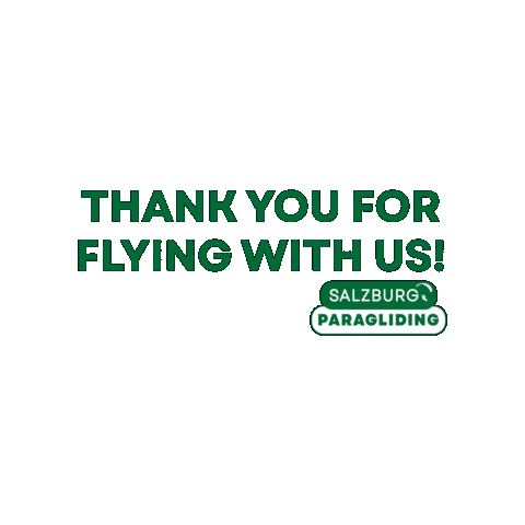 Visitaustria Thank You Sticker by Salzburg Paragliding