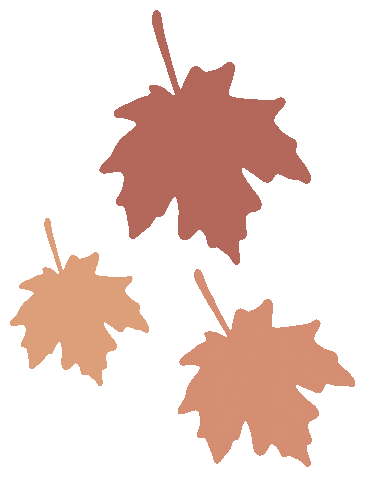 Autumn Leaves Halloween Sticker
