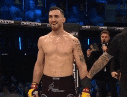 Happy Cage Warriors GIF by The Baltic Gladiator