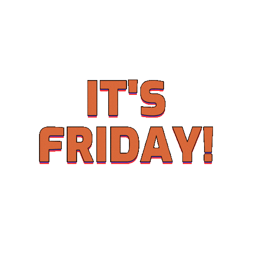 Its Friday Sticker by Flowpio