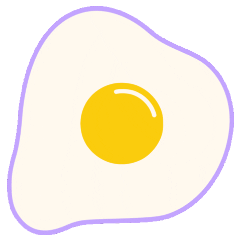 Fried Egg Cooking Sticker by Chinae Alexander