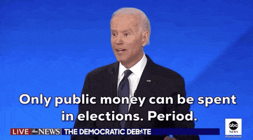 Joe Biden Campaign Finance Reform GIF by GIPHY News