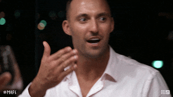 dinner party love GIF by Married At First Sight Australia