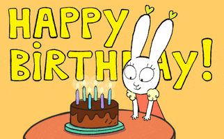 Happy Birthday Celebration GIF by Simon Super Rabbit