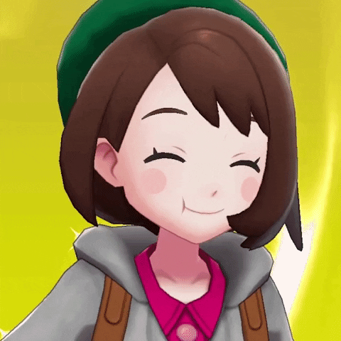 Anime gif. A cheerful girl wearing a green beret sips something from a spoon, her cheeks red and her eyes closed in enjoyment.