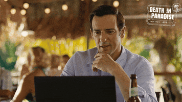 Laptop Online Dating GIF by Death In Paradise