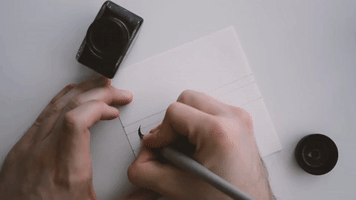 binescris lettering calligraphy c ink GIF