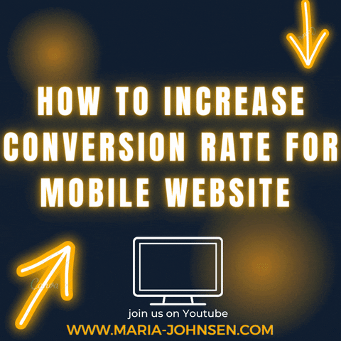 Mobile Website Conversion Rate GIF by Maria Johnsen