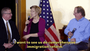 Elizabeth Warren Immigration GIF
