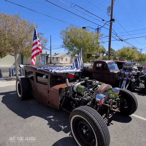 American Flag Ratrod GIF by Off The Jacks