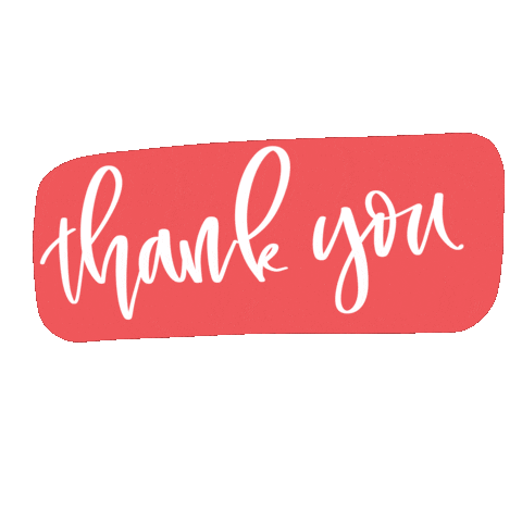 Thanks Thank You Sticker by Lili and Bella