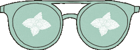 Sunglasses Brille Sticker by zartmintdesign