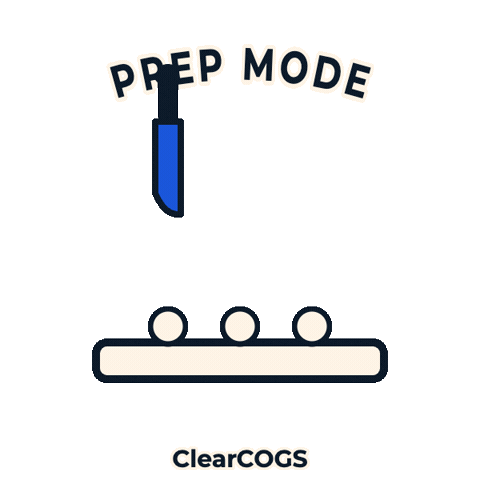 Chopping Lets Go Sticker by ClearCOGS