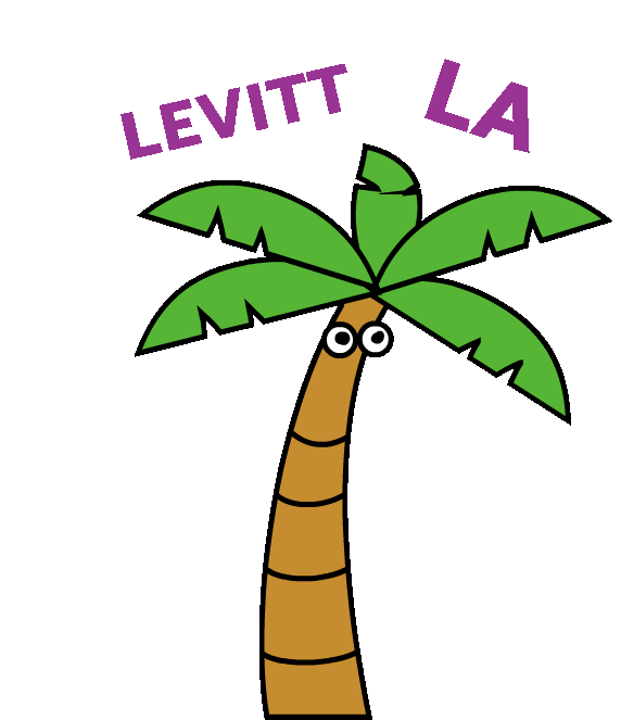 Palm Tree Macarthurpark Sticker by Levitt LA