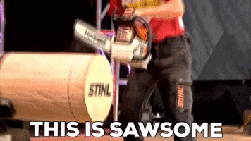 Awesome Chainsaw GIF by STIHL TIMBERSPORTS®