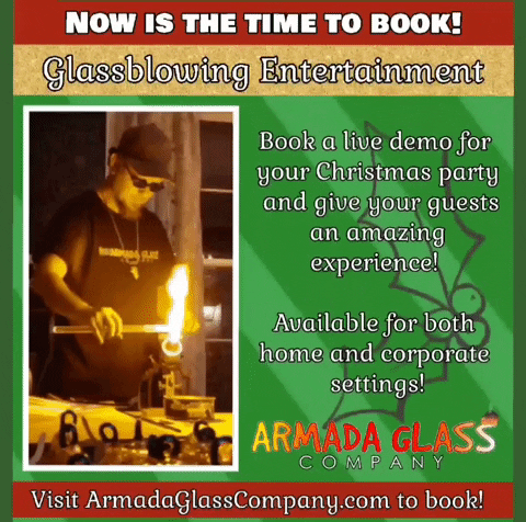 Party Christmas GIF by Armada Glass Company