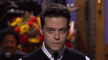 Staring Rami Malek GIF by Saturday Night Live