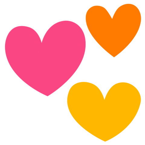 Pink Heart Love Sticker