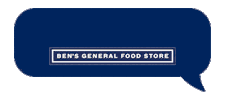 Ben's General Food Store Sticker