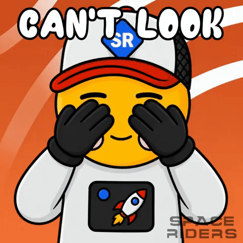 Dont Look No GIF by Space Riders