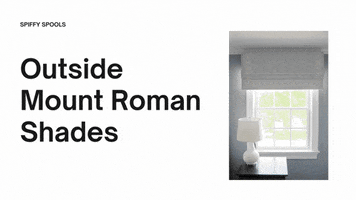 Outside Mount Roman Shades GIF