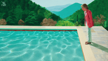David Hockney Pool GIF by joelremy222