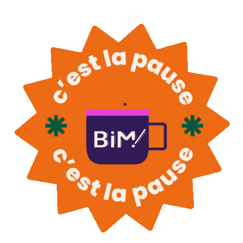 Coffee Break Sticker by STUDIO BIM!
