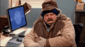 Freezing Parks And Recreation GIF by MOODMAN