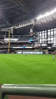 Shirtless Man Invades Field During Brewers-Braves Game