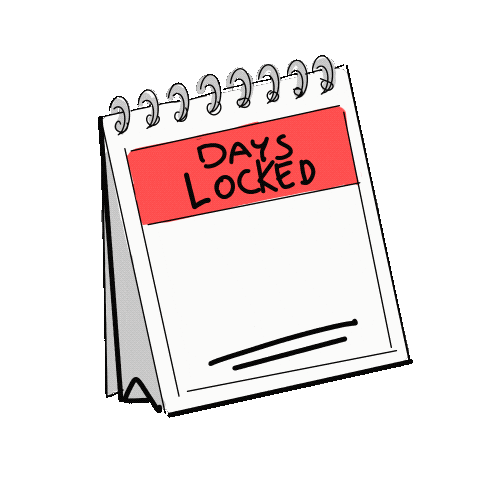 Calendar Chastity Sticker by KINK3Ddesigns