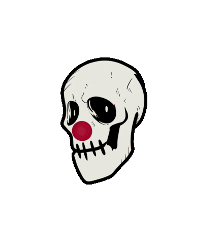 Skull Clown Sticker