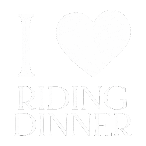 Riding Dinner Sticker