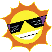 Sun Sunglasses Sticker