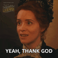Claire Foy Thanks God GIF by Amazon Prime Video