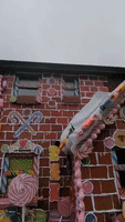English Woman Transforms Row House With Amazing Homemade 'Gingerbread' Decorations