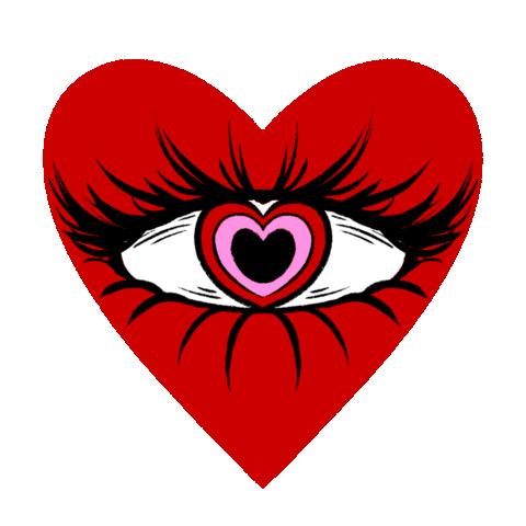 In Love Heart Sticker by Pink Fang