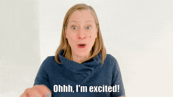 Excited Inspired GIF by Carola