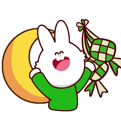 Happy Bunny Sticker by Presto Universe