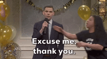 Excuse Me Thank You GIF by Saturday Night Live