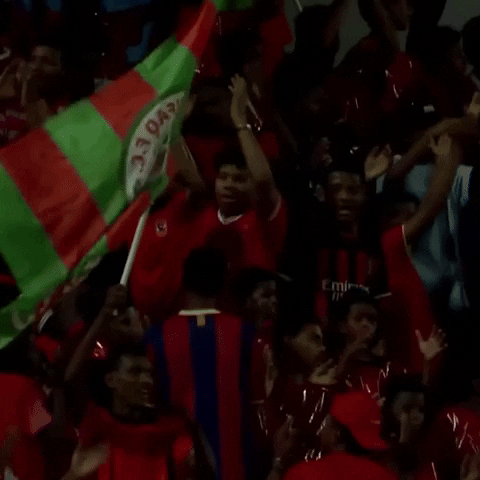 Ettifaq football flag fans support GIF