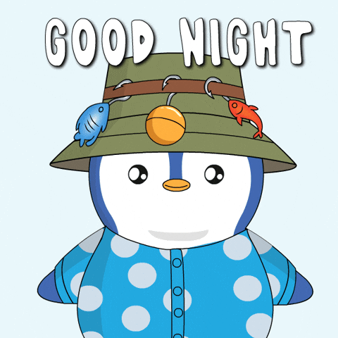 Good Night GIF by Pudgy Penguins