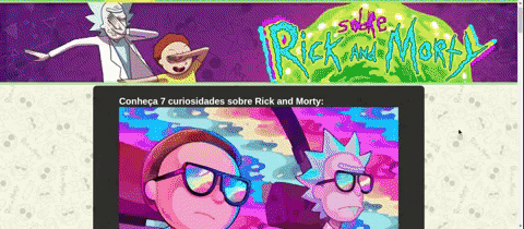 Novo Projeto - Página Curiosidades