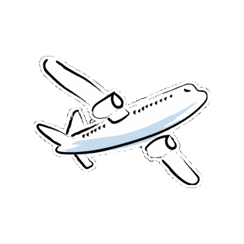 Travel Plane Sticker by HGVSocial